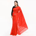 Weightless Tangail Half Silk Jamdani Saree for Women - Comfortable and Suitable for All Seasons and Occassions. 