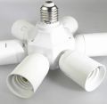 E27/E40 To 7 E27 LED Light Bulbs Socket Adapter Splitter Standard Lamp Socket Holder Base Converter for Home Commercial Lighting.