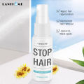 Permanent Stop Hair Growth Inhibitor Pubic Hair Repair Smooth Body Hair Removal Treatment Spray Facial Hair Remover for Women.
