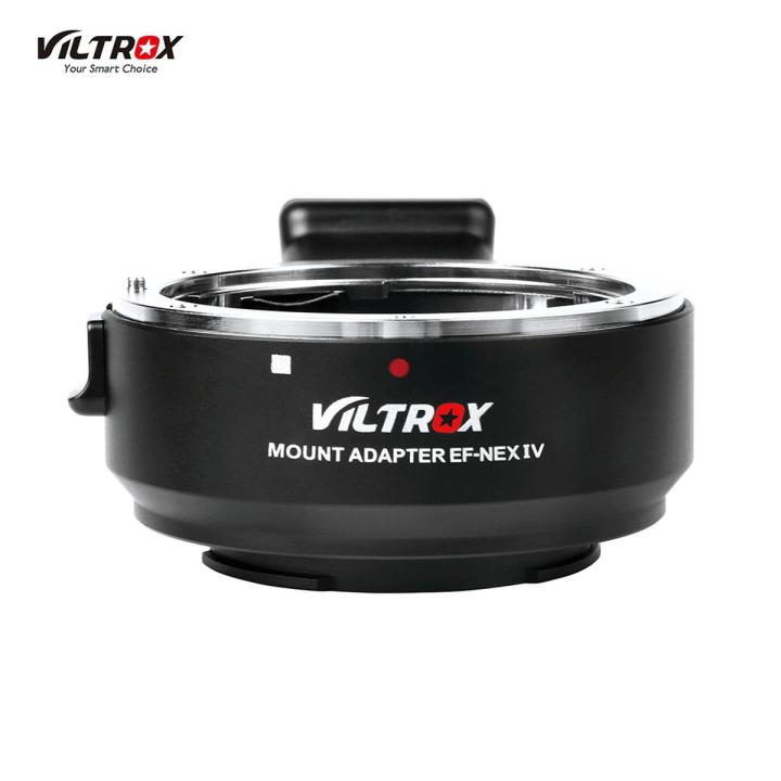 Viltrox EF-NEX IV Lens Mount Adapter Ring AF Auto Focus for EF/EF-S Lens Accessory Replacement for Sony E-mount A9 A7 A7R mk2 A6300 A6500 with USB CDAF PDAF Switch