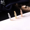 ZS 1 PC 14G Stainless Steel Clicker Belly Button Ring For Women Gold Color Reverse Curved Navel Barbell Body Jewelry 8/10/12MM. 