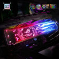 RGB GPU Holder Customize ARGB Horizontal Graphic Cards Bracket Video Card Support 5V3Pin Customize AURA SYNC 12V Water Cooler. 