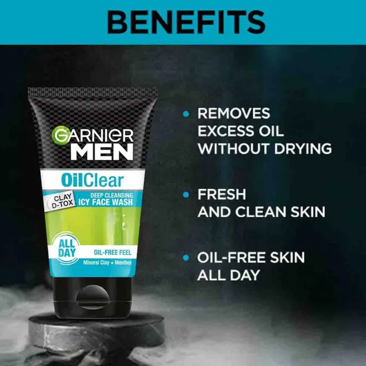 100%20ml%20Garnier%20Men%20Oil%20Clear%20Deep%20Cleansing%20Icy%20face%20wash%20International%20Indonesian%20product%20-%20Image%202