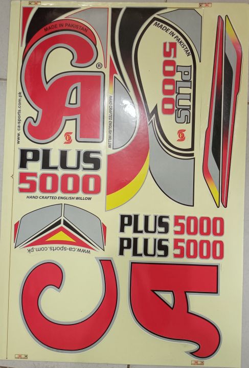 CA  Cricket Bat Stickers CA Cricket Bat Stickers