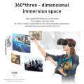 Home VR 3D Glasses Box Stereo Devices with Headset Controller Suitable For 4.7-6.7' IOS Android Google Cardboard.