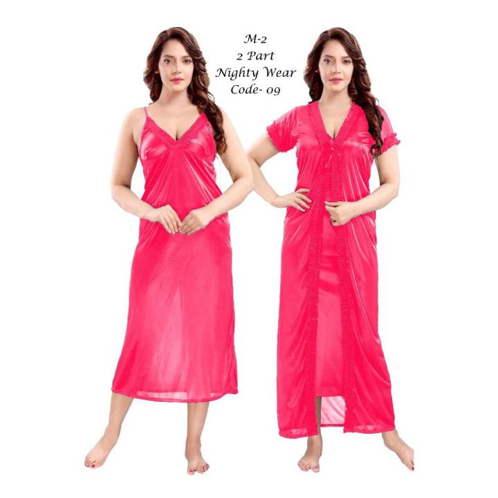 Night Dress For Women 2 part Secret Nighty Comfortable Sexy Fashionable, Stylish and Comfortable Sleepwear -Maxi