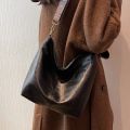Large Capacity Bag Women's New Fashion Shoulder Bag Retro Versatile Broadband Crossbody Tote Bag Geometric Strap Hobo Bag. 