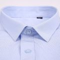 Men's Long-Sleeved Shirt White Collar Blue Striped Business Formal Wear Bank Work Clothes Work Work Clothes Non-Ironing Shirt Men's Long-Sleeved Shirt. 