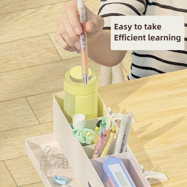 NBX%20Desk%20Side%20Storage%20Marker%20Pencil%20Box%20Desktop%20Organizer%20with%20Management%20Tray%20-%20Image%203
