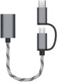 2 in 1 USB 3.0 OTG Adapter Cable Type-C Micro USB to USB 3.0 Interface Charging Cable Line for Cellphone Converter for Cellphone. 