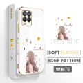 Jizetin (Free Lanyard) for Realme 8 4G / Realme 8 Pro Back Cover Butterfly Girl Luxury 6D Plating Case Side Pattern Soft Silicone Square Phone Cases.