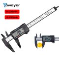 150mm 100mm Electronic Digital Caliper Carbon Fiber Dial Vernier Caliper Gauge Micrometer Measuring Tool Digital Ruler-100mm plastic. 