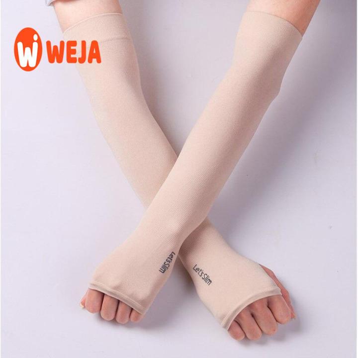Korea Stretch Sport Sunscreen Gloves cuff Covers UV Protection Arm Hand Cooling Long Sleeves Cooler Sun Block Protect Skin Golf, Hiking, Cycling, Camping Outdoor Activities