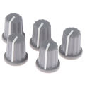 5pcs Rubber Half Shaft Knob Potentiometer Encoder Knob 270 Degree D-Shaped Encounter.