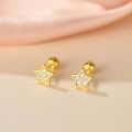 Fashion Gold Color Butterfly Tragus Piercings for The Ear Helix Stud Earrings for Women Tibetan Charm Ear Bone Piercing Jewelry. 