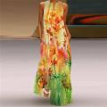 WAYOFLOVE Summer Beach Women's Dress 2021 Elegant Robe Long Dress Party Sleeveless Dresses Women Casual Sundress Vintage Dresses.
