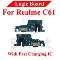 Charging Logic Board For Realme C61 Charging Port USB Plug PCB Dock Connector Spare parts.