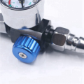 2X 1/4 Inch Mini Air Regulator Valve Tool Small Tail Pressure Gauge with Nozzle for Tool. 