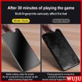 WUJU 999D Matte Anti-fingerprint Full Cover Tempered Glass For iPhone 11 12 13 Pro Max 12 13 mini XS Max X XR 7 8 6 6S Plus SE No Fingerprint Matte Tempered Glass Screen Protector Film.