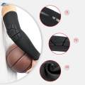 1 Piece Padded Arm Sleeve, Compression Arm Sleeve w/ Elbow Pad for Football, Volleyball,.