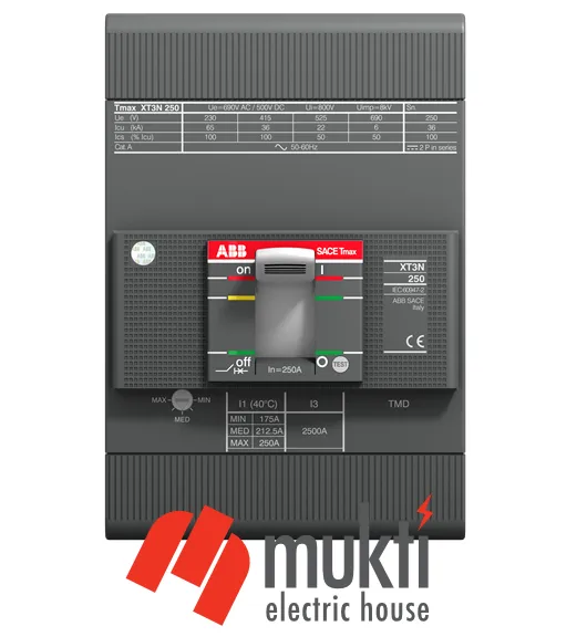 ABB%20Italy%20MCCB%20200A%2036kA%20Moulded%20Case%20Circuit%20Breaker%20Thermomagnetic%20Trip%20Unit%20-%20Image%202