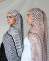 keffiyeh Scarf Hijab Printed Chiffon Muslim Women Hijabs Dubai Turkey Headscarf Arabic Turban Islamic Clothing Long Scarfs.