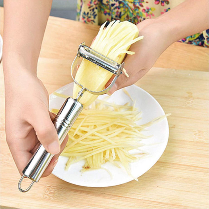 Stainless Steel Multi-function Vegetable Double Peeler Cutter Julienne Peeler Potato Carrot Grater Kitchen Tool