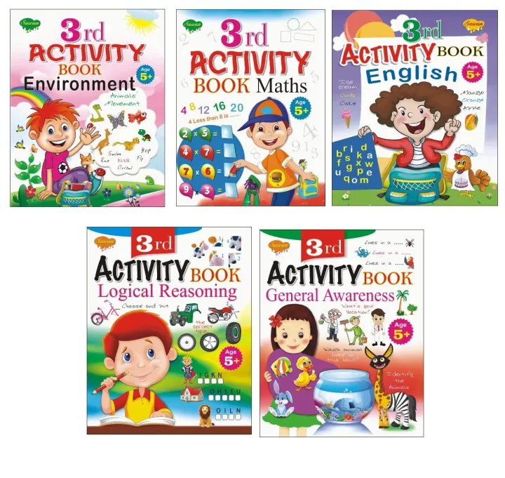 3rd%20Activity%20Book%20Complete%20Set%20Of%205%20Books%20For%205+%20Years%20Math,%20English,%20Logical%20Reasoning,%20General%20Awareness,%20Environment%20-%20Image%202
