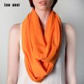 Leo anvi new men and women winter infinity scarf Fluorescent color cotton knitted fabric lady hijab shawls and wraps.