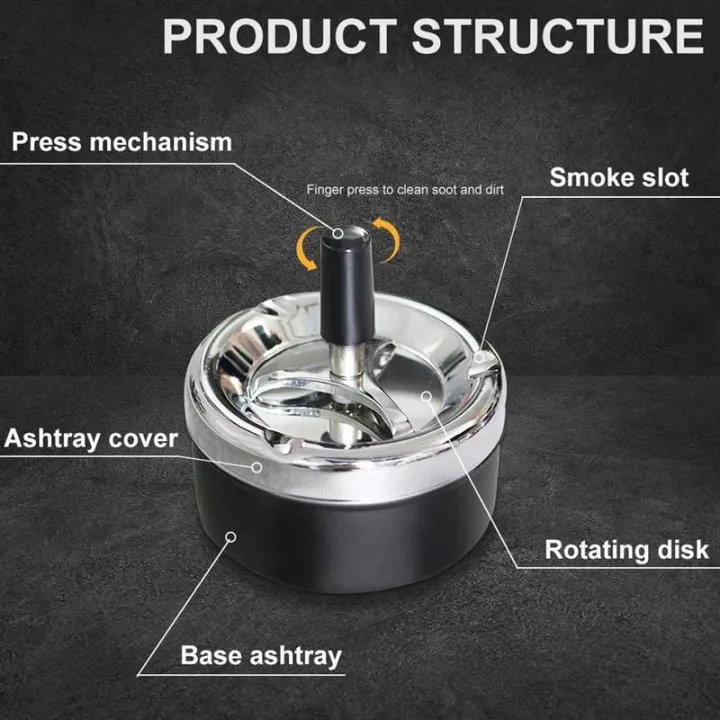 1pcs%20Stylish%20Metal%20Windproof%20Press%20Rotating%20Lid%20Home%20Office%20el%20Flame%20Retardant%20Ashtray%20For%20%20Cylinder%20r%20Gift%20-%20Image%207