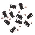 1 Pcs 220V AC Coil DPDT Power Relay 8 Pin W PTF08A Socket & 10 Pcs Mini Limit Switch Roller Lever Arm. 