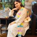 New Designed Stitched Cotton Rongdhonu Embroidery Work Naira Kat Stylist and Fashionable Three Piece for Women - Suitable for All Seasons.