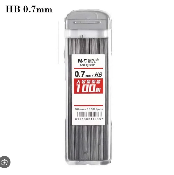 M&G Mechanical Pencil lead HB 0.7mm , 100 Pcs lead per Pack