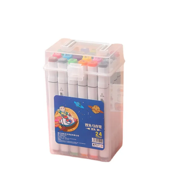 PP%20Barrel%20Boxed%20Double-Headed%20Oily%20Marker%20Pen%20Children%20Art%20Drawing%20Graffiti%20Marker%20Pen%2060%20Color%2080%20Color%20Suit%20-%20Image%205