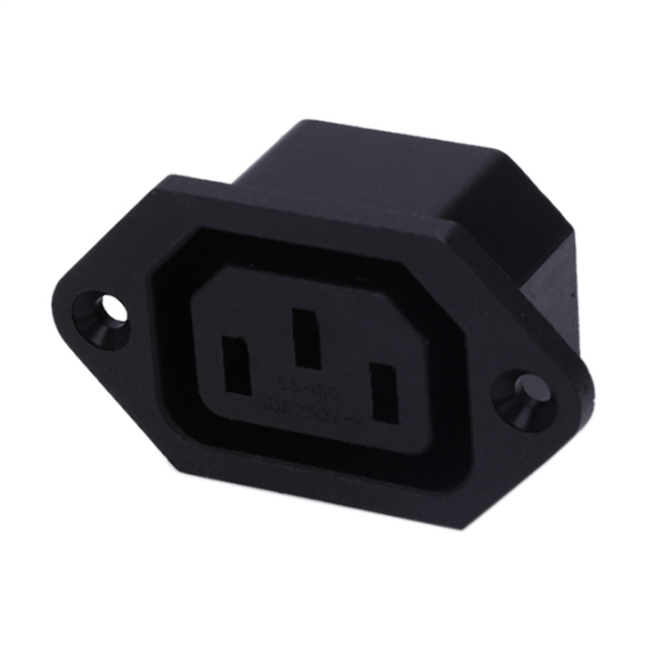 4X%20AC%20250V%2010A%20IEC%20320%20C13%20Panel%20Mount%20Plug%20Connector%20Socket%20Black%20-%20Image%206