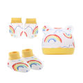GC 3 Pieces Newborn Baby Warm Cap Gloves Shoes Set Infant Cartoon Cotton Beanies Hat Mittens Set. 