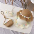 Kids Girls Summer Fashion Children Sunscreen Sun Hat Straw Hat Bag For Girls Cool Hat Girl Cute Breathable BabyAccessories. 