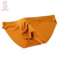 Male Panties Seamless Ice Silk Mid-Waist Male Underwear.