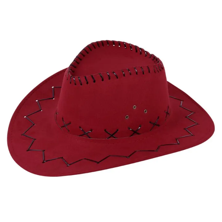 Western%20Cowboy%20Hat%20Outdoor%20Travel%20Leisure%20Men's%20Sunhat%20Faux%20Suede%20Summer%20Sun%20Protection%20Cool%20Knight%20Hat%20-%20Image%205