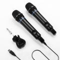 Dual Rechargeable Wireless Microphone Karaoke System ARCHEER Professional UHF Handheld Dynamic Microphone Set with Bluetooth Receiver. 