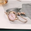 Elegant Cute Women Crystal Bracelet Watch Fashion Small Dial Quartz Watches Popular Wristwatch.
