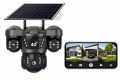 V380 Pro Three Lens Solar Powered 4G LTE Battery Backup Security Camera System PIR Motion Alarm Network CCTV Camera 3 Lens 9MP IP Camera.