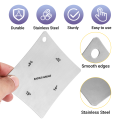2pcs Guitar Fingerboard Fretboard Saddle Nut Radius Gauge Measuring Stainless Steel Tool. 