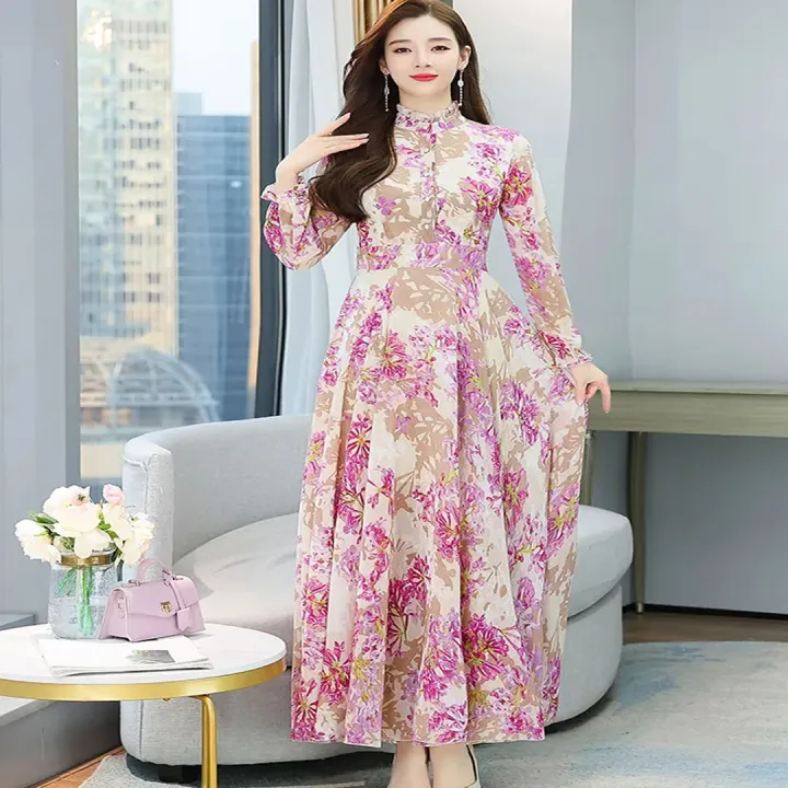 Attractive%203D%20Digital%20Print%20Long%20Party%20Gown%20Dress%20%E2%80%93%20Stylish%20One-Piece%20Kurti%20for%20Women%20(Free%20Size)%20-%20Image%204