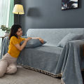 The new solid color sofa cover cloth is fully covered, dustproof sofa cover, cushion towel, dustproof sofa towel is suitable for all seasons.