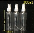 1/2/4 pcs 100 ml - Empty Spray Bottle Refillable Random Transparent Convenient Travel Clear Plastic Empty Cosmetic Sample Spray Bottle Atomizer.