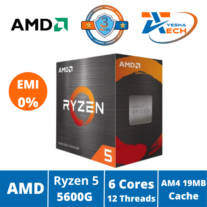 AMD Ryzen 5 5600G Desktop Processor with Radeon Graphics (Chinese Edition)