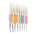 Crochet Hook Set Light Colorful 8 Pieces Yarn Knitting Hook for Craft. 