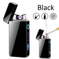 Dual Arc Lighter Flameless Electronic Rechargeable Electric Lighter with LED Power Display. 