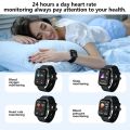 LAXASFIT Smartwatch Bluetooth Voice Call Heart Rate Monitor Waterproof Smart Watch IOS Android Men Gift Sports Watch.
